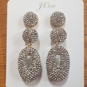 NWT J. Crew Nemir Triple Beaded Drop Earrings